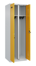 C+P Armadietto bianco e nero Evolo PLUS a doppio scomparto