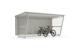 WSM Tettoia per biciclette Siegen Basic con relativa rastrelliera, larghezza x profondità 4300 x 2330 mm