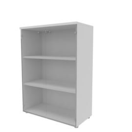 Quadrifoglio Armadio per ufficio con ante in vetro Practika senza telaio